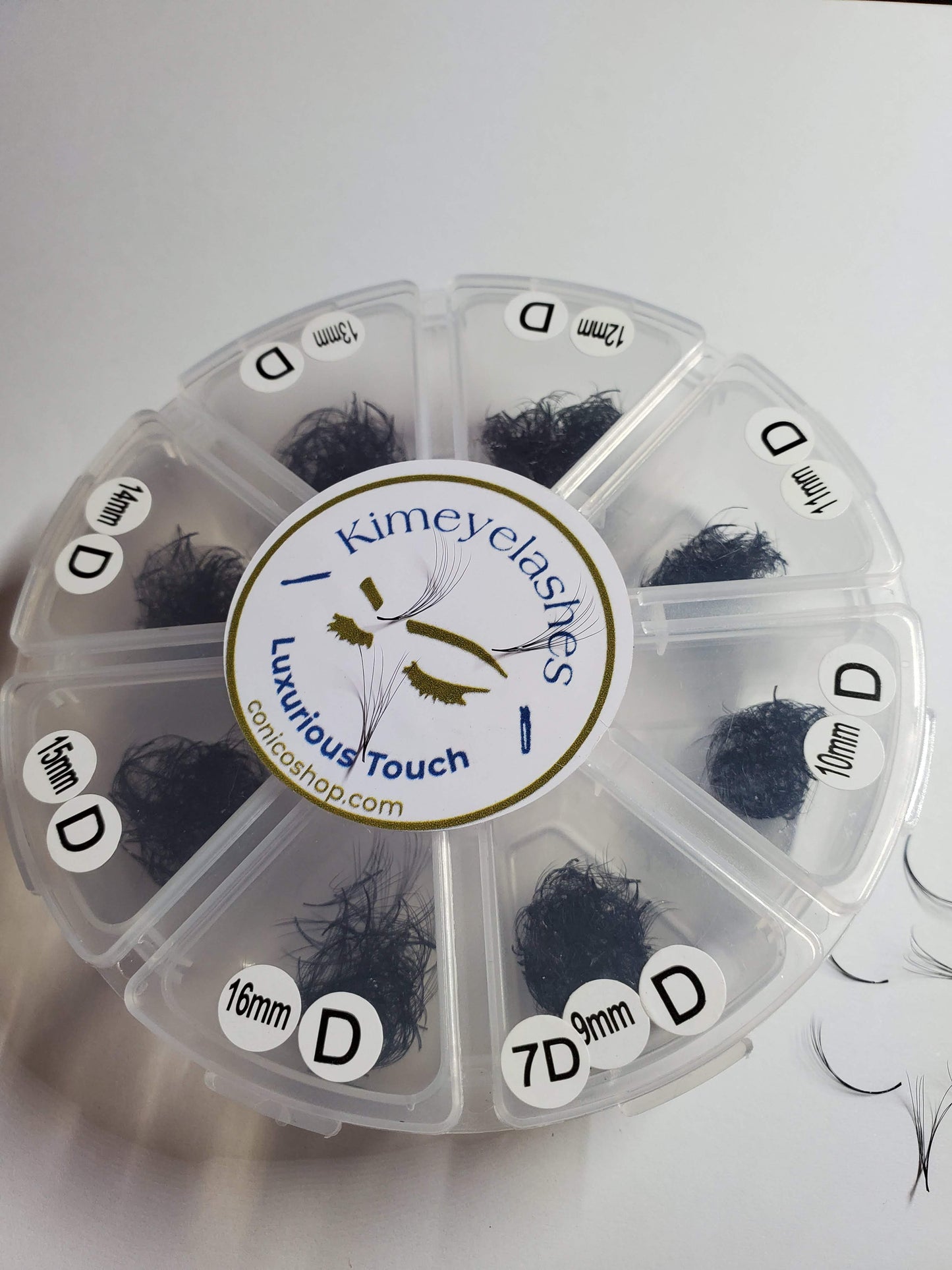 4D 5D 6D 7D 8D 9D 10D | D Curl | 0.07 | 1000 Fans Mixed Lengths Promade by Kimeyelashes