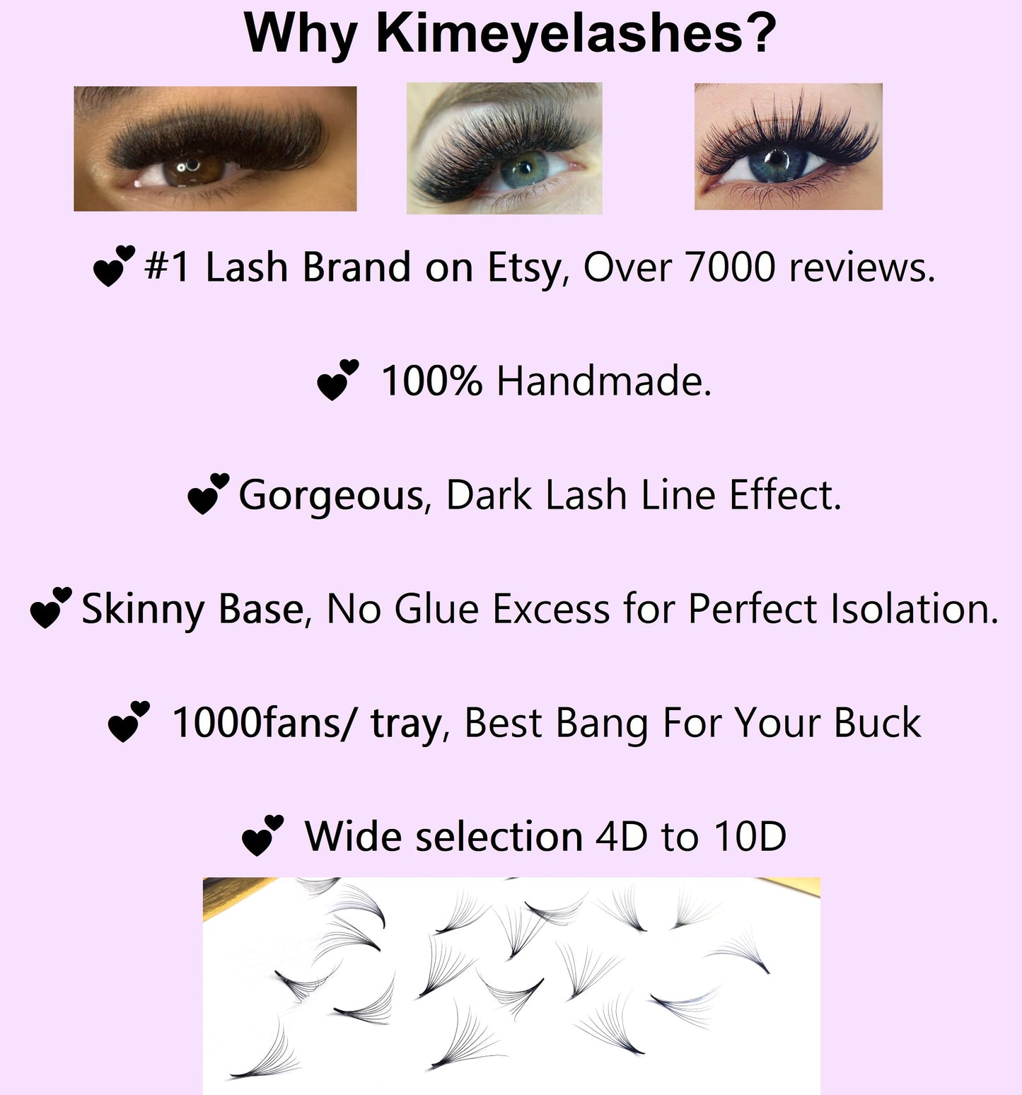 1000 Premade volume fans Mixed 4 lengths 9-12 | 11-14 | 13-16 CC, D Curl Wispy Handmade eyelash extensions supplies Russian volume lash promade fan 4D 5D 6D 10D